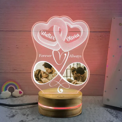 定制设计器-传图刻字情侣LED夜灯-XHD3999