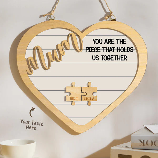 母亲节刻字拼图挂饰CBS8626AX02