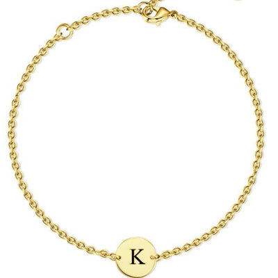 MM-现货自定义不锈钢金色刻字脚链B2BTJKFL08