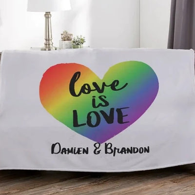 定制-单处刻字彩虹毯子-BL1459-4