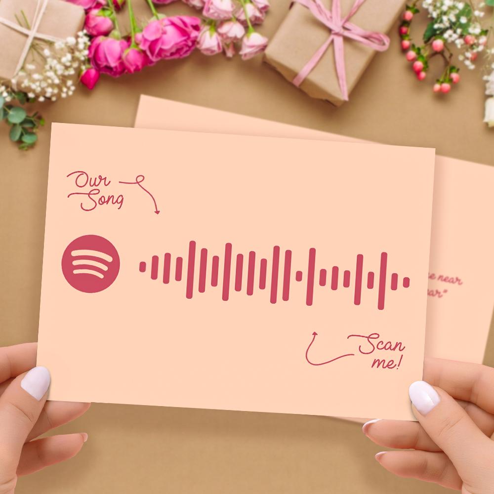 Custom Spotify Code Music Cards With Your Song