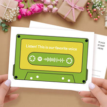 Load image into Gallery viewer, Custom spotify code Music Cards Magnetic Tape Style

