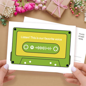 Custom spotify code Music Cards Magnetic Tape Style