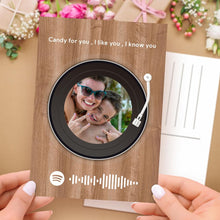 Load image into Gallery viewer, Custom Spotify Code Music Cards Vinyl record style
