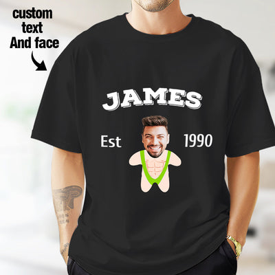 2DminimeT恤功能开发-Custom Face Minime T-shirt Personalized Name and Year