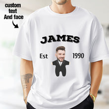 Load image into Gallery viewer, 2DminimeT恤功能开发-Custom Face Minime T-shirt Personalized Name and Year
