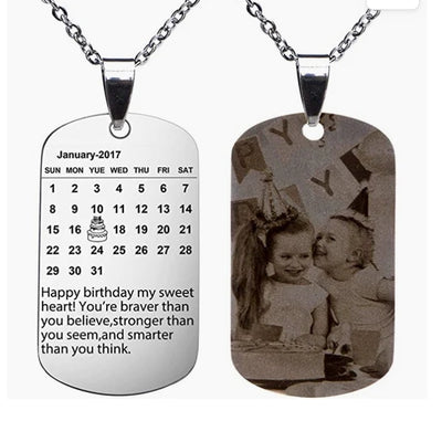 定制-传图刻字日历军牌项链-GYKNL1202X02