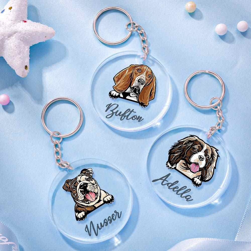 定制-选狗刻字亚克力钥匙扣-SKL2306