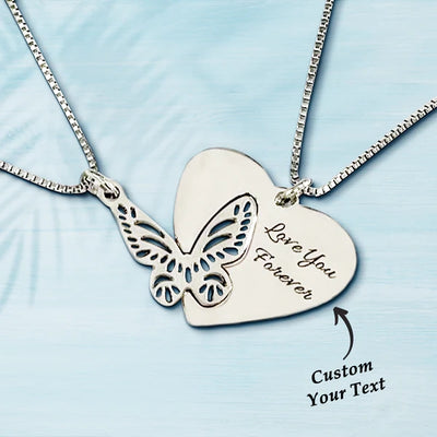 定制-刻字蝴蝶项链-TKNL1078