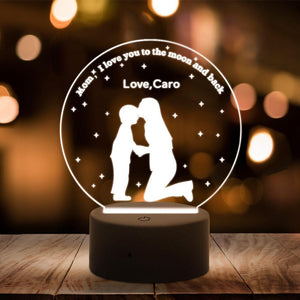 Custom 3D night light best anniversary gift for wife and baby - MyPhotoKeychain