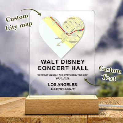 Heart Map Display Light（心形地图摆件-夜灯）