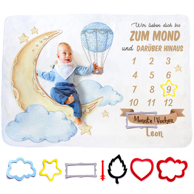 自定义里程碑毯子