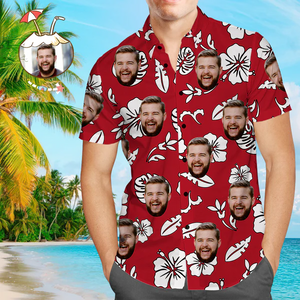 定制设计器-家庭款：男款夏威夷衫+女款长裙-custom-men-hawaiian-shirt