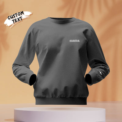 定制-双刺绣刻字圆领卫衣-CWY339