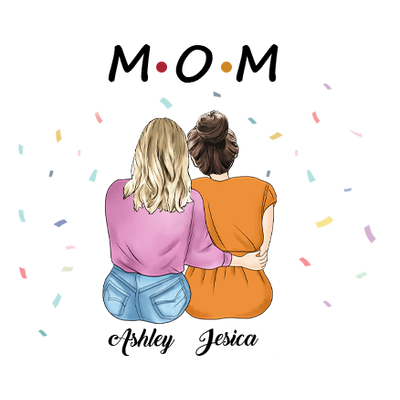 母亲节背影小人CCP505