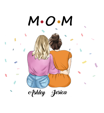 母亲节背影小人CCP505