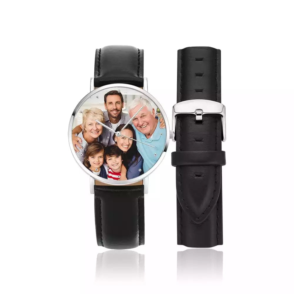 定制-正面传图背面选字体刻字手表-WTC026A