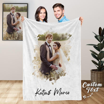 水彩传图刻字毯子 BL2012-4