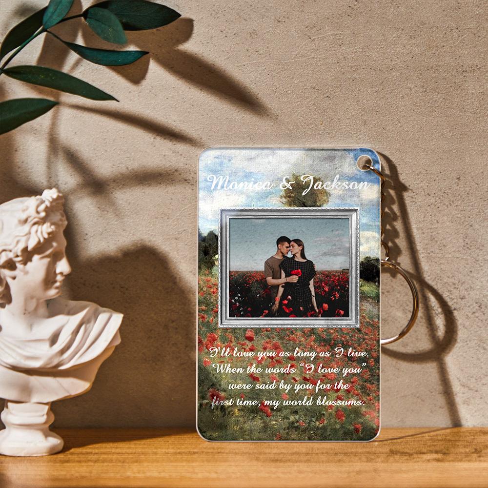 复古油画风3款亚克力摆件&钥匙扣SKL2985A