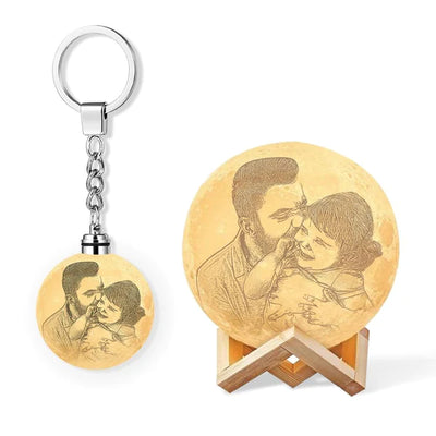 产品组合：月球灯+月球灯钥匙